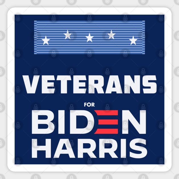 Veterans For Biden Harris | Joe Biden Veteran Magnet by BlueWaveTshirts